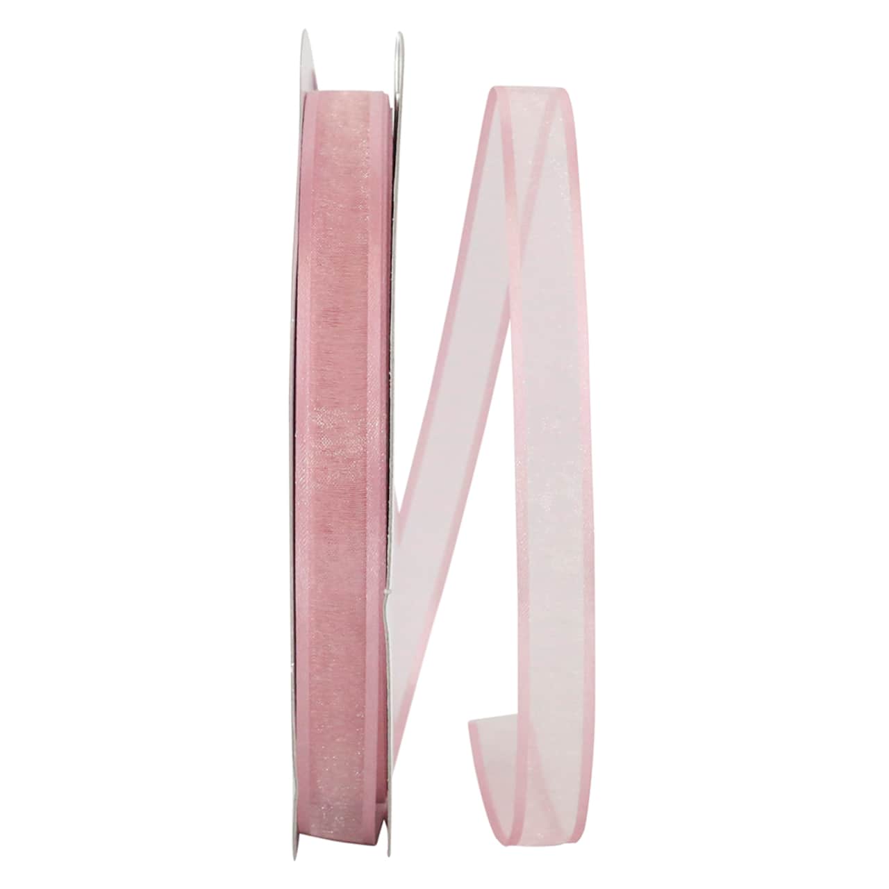 JAM Paper 5/8" x 100yd. Sheer Satin Edge Ribbon